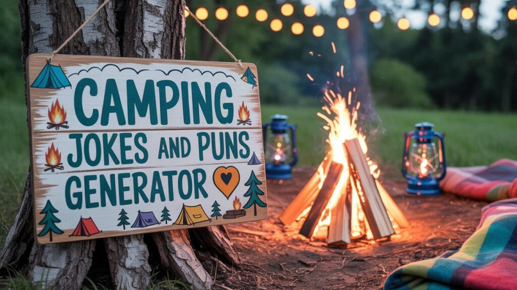 Camping Jokes And Puns Generator 🎲🔥