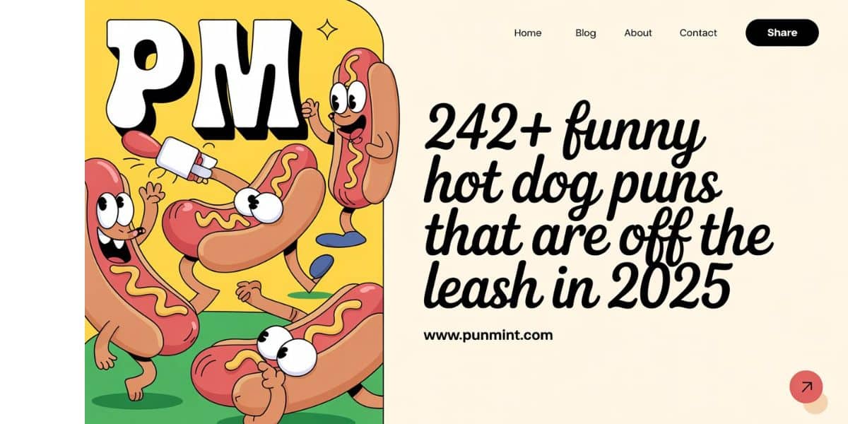 242+Funny Hot Dog Puns That Are Off The Leash In 2025