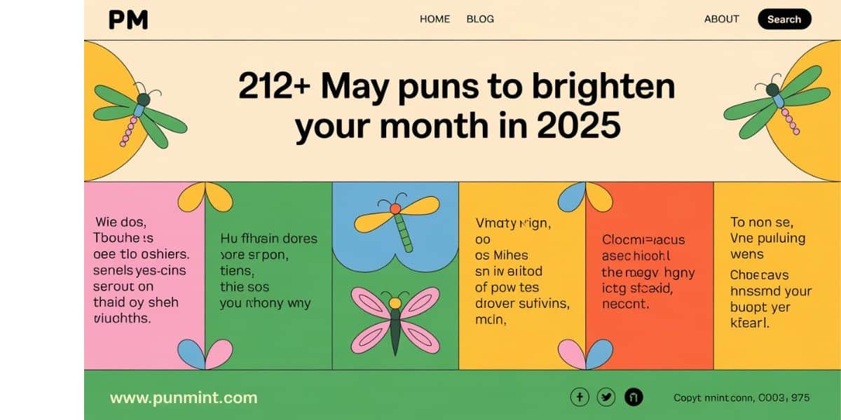 212+ May Puns to Brighten Your Month In 2025