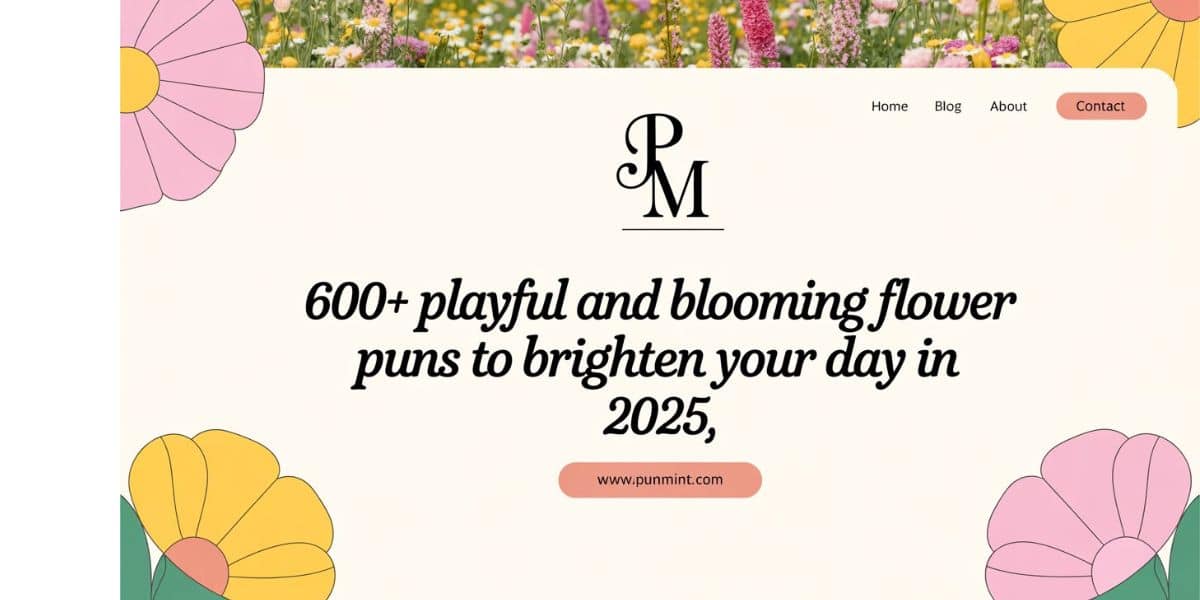 600+Playful and Blooming Flower Puns to Brighten Your Day In 2025