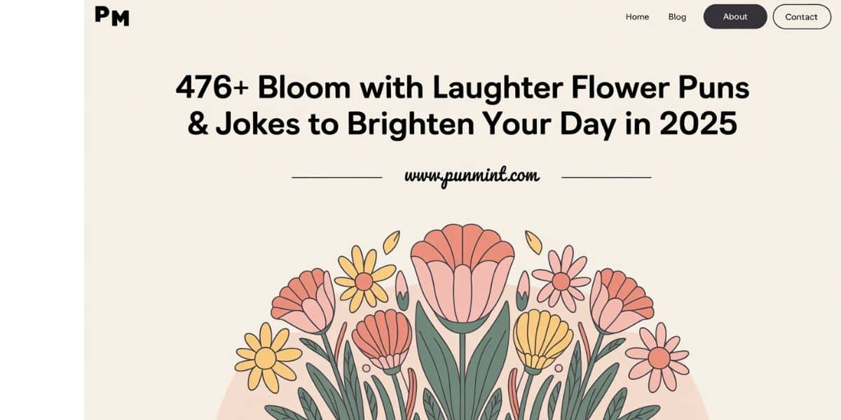 476+Bloom with Laughter Flower Puns & Jokes to Brighten Your Day In 2025