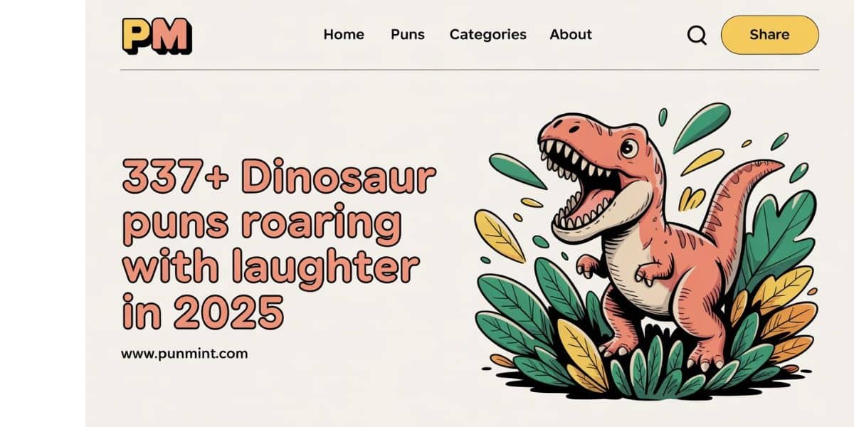337+Dinosaur Puns Roaring with Laughter In 2025