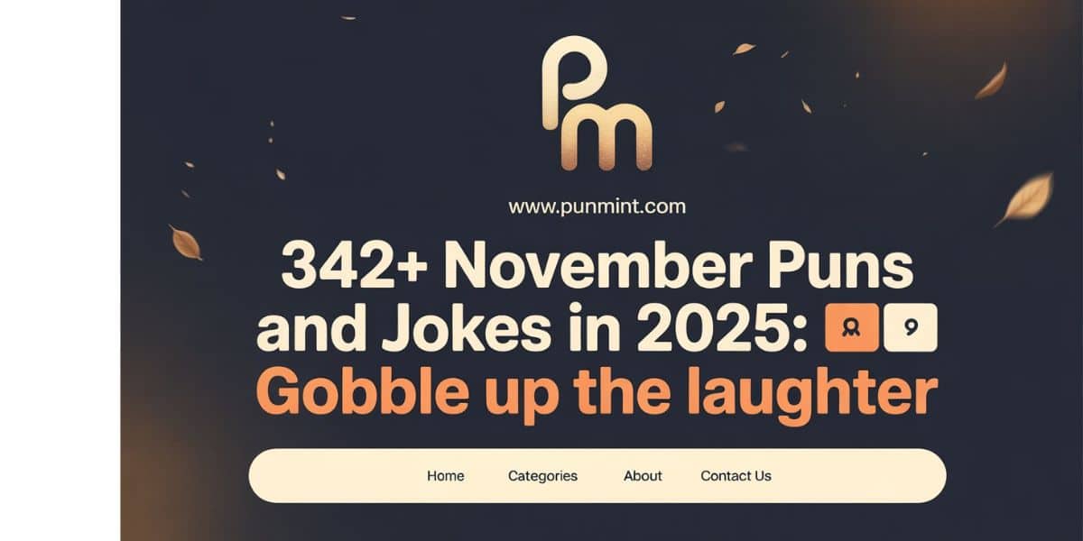 342+ November Puns and Jokes In 2025: Gobble Up the Laughter