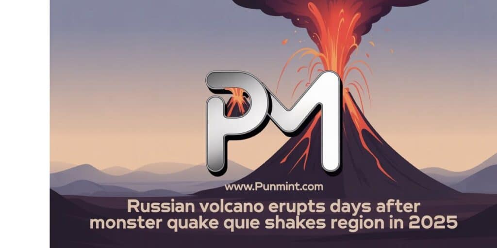 Russian volcano erupts days after monster quake shakes region In 2025