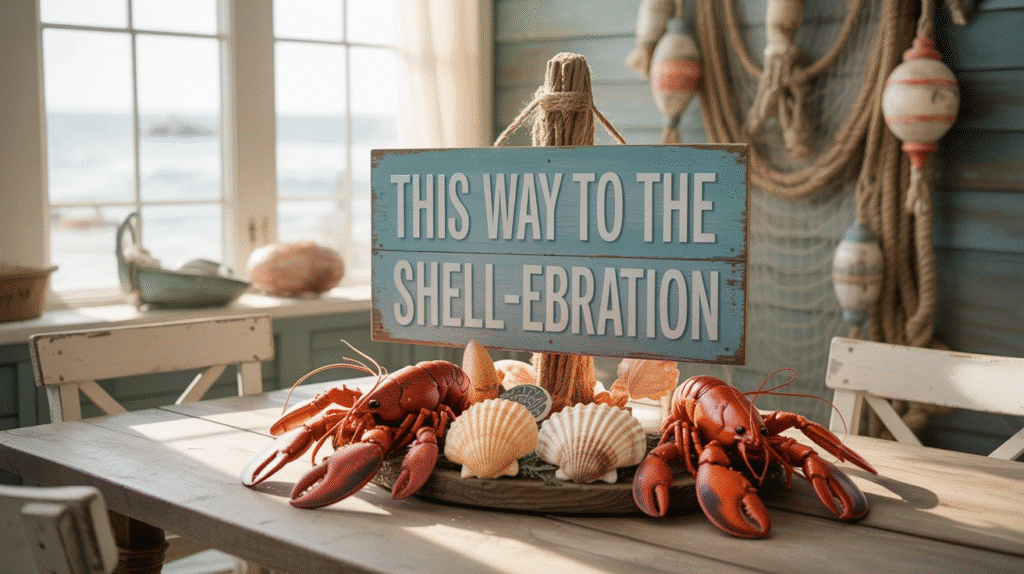 Décor puns with lobster themes 