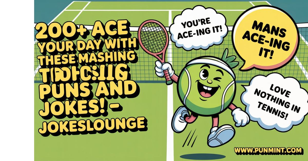 Ace Your Day with Tennis Puns and Jokes | 200+ Smashing & Hilarious Lines!